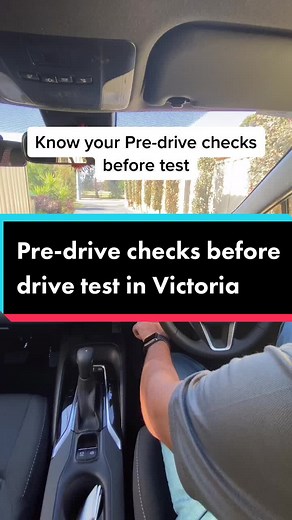 Know your Pre-drive checks before drive test in Victoria!! #Passedfirstattempt #bestinstructor #professionalinstructor #safecars #manudrivingschool