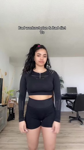 That was me in 2022 (before getting pregnant) lol. I thought I had a good workout plan I trained my upper body once a week or every two weeks because I was afraid of getting bulky 😂, and trained my lower body like every day haha. I was eating 2 meals a day, and let me tell you, those meals were not healthy at all , Then the weekend would come, and I’d go all out on food, omg it was such a journey 😩 Now, that’s my body after pregnancy, I’ve learned how to properly nourish my body, eating 4-5 me