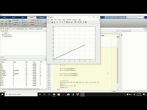 Matlab code for Forward Kinematics of 2R robotic arm with animation
