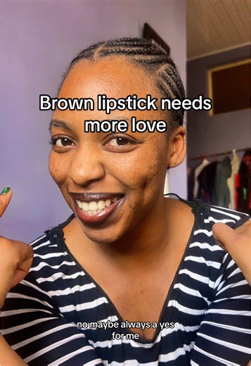 Red lips get all the love—and for good reason, my everyday makeup consists of a bold red lip—but we’re seriously sleeping on brown lipstick! It’s emo, it’s edgy, it’s vampy, it’s earthy, need I say more? Also, melanated queens, did you hear that matching your lipstick color to your areolas is a thing??? Will you test the theory outttttttt