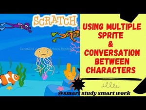 Using multiple sprites in scratch | conversation between characters | scratch