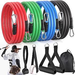 Amazon.com: 12PCS Baseball Resistance Bands, COITEK Baseball Arm Training Bands Stretching Bands with Interchangeable Grips for Physical Therapy, Muscle Training, Home Workouts : Sports & Outdoors