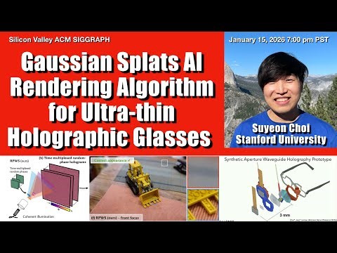 Gaussian Splats AI Rendering Algorithm for Ultra-thin Holographic Glasses