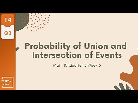 Probability of Union and Intersection of Events || G10Q3 ‪@maamtubal7568‬