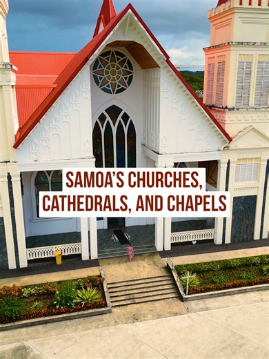 From village chapels to landmark cathedrals, Samoa’s churches are pretty special 😍 #Samoa #BeautifulSamoa #Travel #PacificIsland #Easter #Church