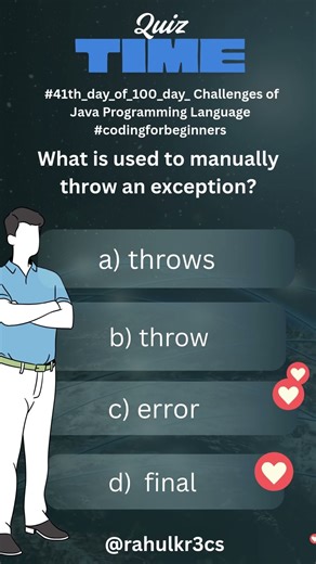 #41th_day_of_100_day_ Challenges of Java Programming Language #cdingforbeginners
