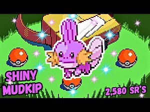 FULL ODDS SHINY MUDKIP after 2,580 resets in Pokémon Ruby & Sapphire!