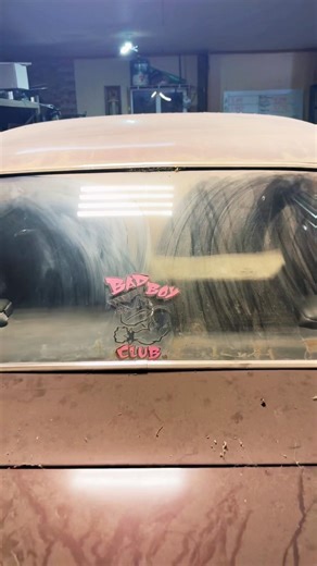 Trashy 90s car sticker on my hot rod. #mechanic #cars #classiccars #automobile