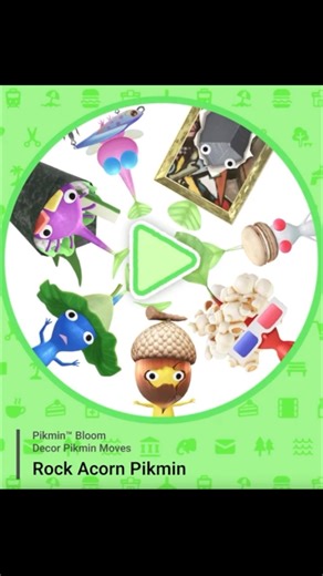 Pikmin Bloom - Decor Pikmin Moves - Rock Acorn Pikmin