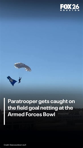 Parachutist Accident at Armed Forces Bowl