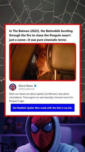 In The Batman 2022 the Batmobile bursting through the fire to chase the Penguin wasnt just a sceneit