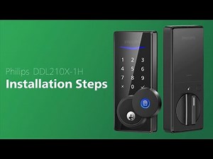 How to install the Philips fingerprint touchscreen electronic deadbolt (DDL210X-1H) | How to Series