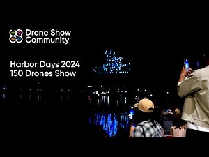 Harbor Days 2024 Drone Show – 150 Drones Light Up the Sky!
