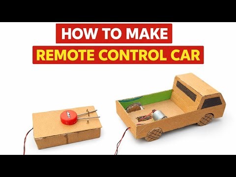 DIY Remote Control Cardboard Car | How to Make RC Car at Home Using DC Motor
