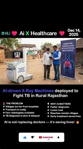 🔥 AI-driven X-Ray Machines deployed to combat TB in Rural Rajasthan | #aihealthtech #ainews #ai 🔥