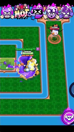 Bull, Moe, 8-Bit, Jessie and Ash vs. ONE persistent Tick Head! 💣 💨 #BrawlStars #Bs #Gaming #Minigame