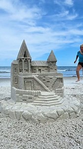 96K views · 1.4K reactions | How many stairs? #asmr #satisfying #oddlysatisfying #sandasmr #sandcastle #sand #sandsculpture | Sand Castle University | Facebook