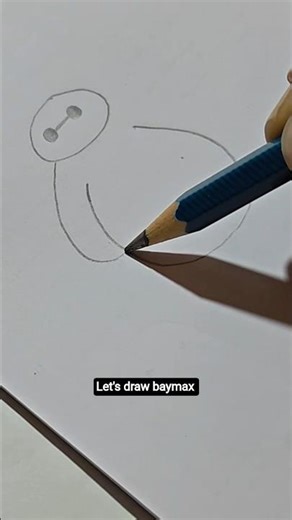Baymax tutorial #shorts #trending #drawing