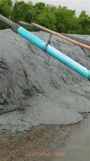 🚧 Roadside Cement Slurry Spraying! Quick Pavement Repair Hack You Need!