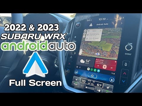 VB WRX Full Screen Android Auto | 2022-2023 Subaru WRX | Software Update