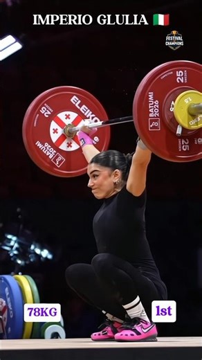 Giulia Imperio 78kg Snatch 🥇 | European Championships 2026 #shorts #weightlifting #trending #viral