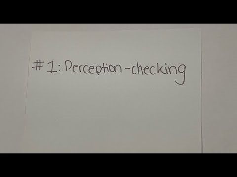 Perception-checking