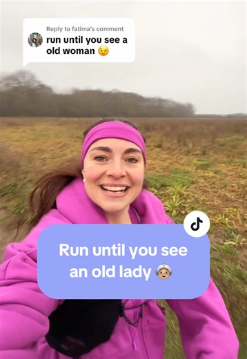 Running Challenge: Spot an Old Lady for Fun