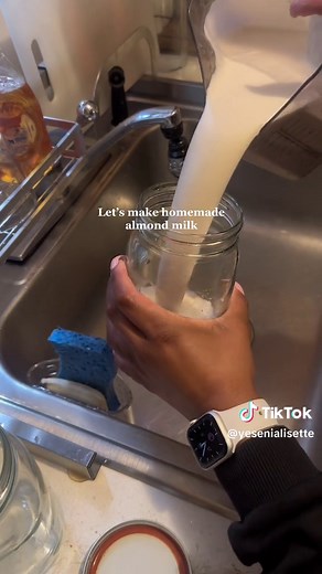 Homemade Almond Milk Recipe for Protein Shakes