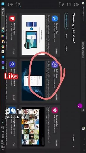 Samsung quick share on windows 11 #samsung #windows11 #quickshare