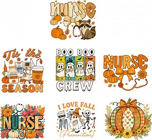 Autumn Pumpkin Nurse SVG PNG: Floral Stethoscope (digital Download) - Etsy