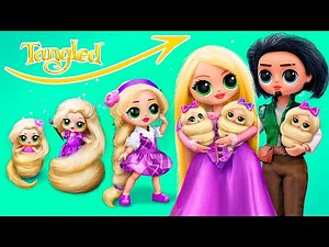 Disney Princess Rapunzel Growing Up! 30 LOL OMG DIYs