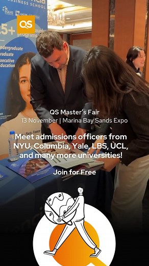 🎓Connect with top universities like University of Bath, NYU, ESADE, NUS, and more in Singapore. 🌟Free CV review, admission tips, scholarships and more🎁 | QS Top MBA