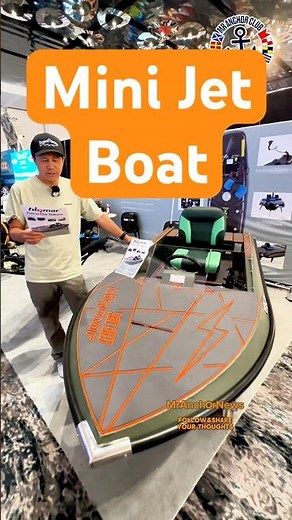 Mini Jet - a kart boat powered by a 106cc 2-stroke engine (8 kW), 40 km/h top speed, 5L fuel tank!!