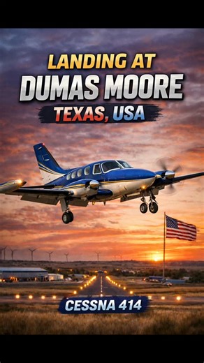 Antonio Ochoa on Instagram: "A clean and demanding landing at Dumas Moore, Texas 🇺🇸 with the Cessna 414 ✈️ Texas approaches always test precision and focus right until touchdown. More landings, more routes, more stories from the sky. 👉 Keep boarding with me #aviation #cessna414 #landing #texas #pilot flyinglife"