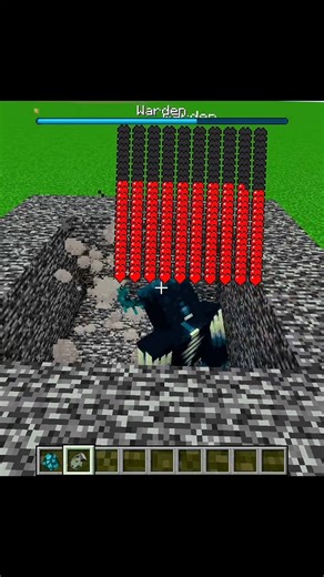 Warden vs hand Grenade💀..(minecraft hand Grenade) #minecraft #shorts