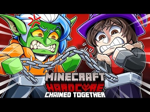 Can We Defeat The Ender Dragon Without Killing Each Other?? | Minecraft Chained Together