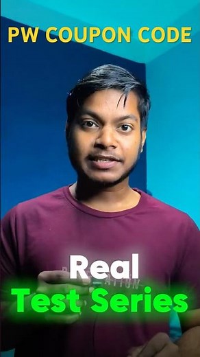 PW Real Test Coupon Code || PW Real Test || PW Coupon code 2026 Batch #pw #realtest #jee