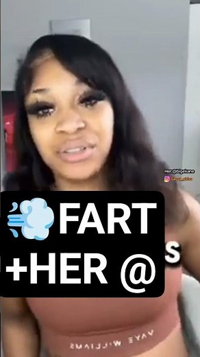 Ebony Ekane farting and pooping in the toilet on Live Her:‪@bigekane‬