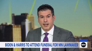 Biden and Harris attend Minnesota lawmaker funeral