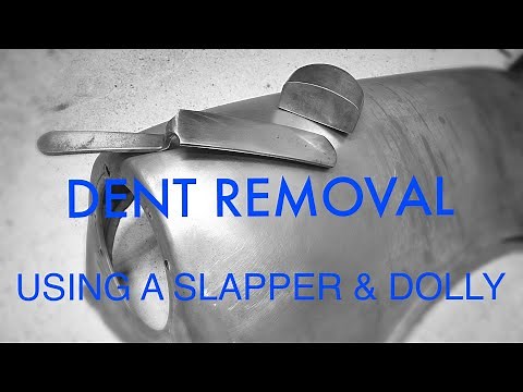 Dent repair using a slapper