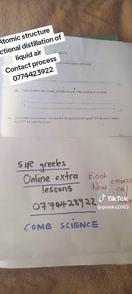 Estructura atómica y destilación fraccionada explicada