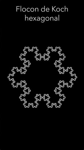 Flocon de Koch : variante hexagonale