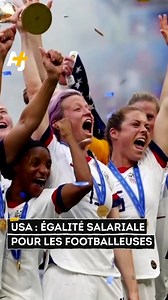 278K views · 9K reactions | C’est fait ! Au bout de 6 ans de combat et après avoir poursuivi leur fédération en justice, les footballeuses de l’équipe nationale américaine ont obtenu l’égalité salariale et un modèle de rétribution égal aux hommes à tous les niveaux. Une première pour une fédération de football. | AJ+ français | Facebook