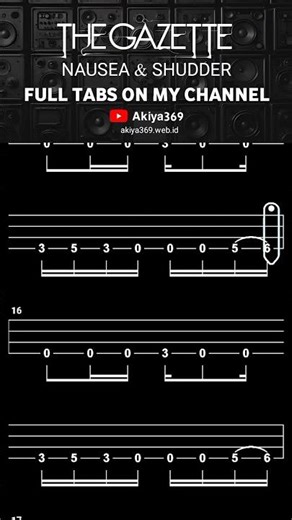 NAUSEA & SHUDDER / THE GAZETTE【BASS TAB】 #shorts #basstabs #thegazette