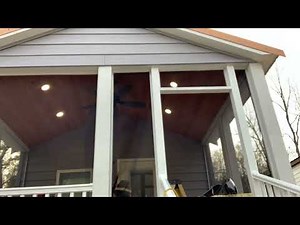 Screen Tight Mini Track. Finishing screen, installing door, and finishing up hand rail