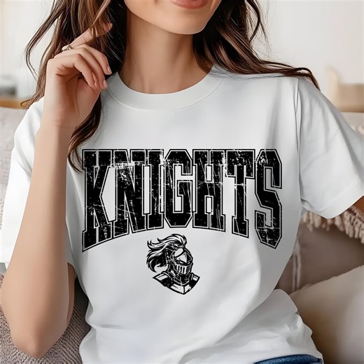 Distressed Knights Team Sports Mascot Logo SVG PNG Ai PDF | Medieval Knight Helmet Graphic - Etsy