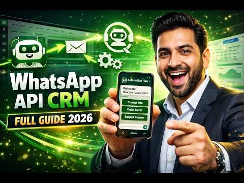 WhatsApp Business API CRM Full Guide 2026 🔥 | Setup, Automation, Bulk Messaging & Earning Method