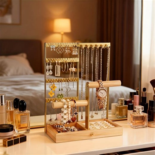 Metal Jewelery Display Stand for Earrings Necklaces, Jewelry Organiser - Etsy