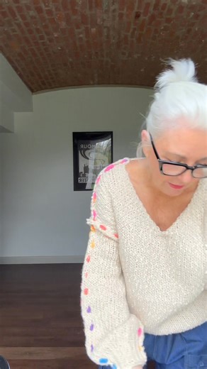 Chunky knit and Pink Check Jacket shown 2 ways 😁 | Gladwrags2