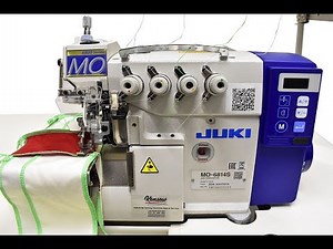 Demo of Juki MO-6814 4 thread direct drive overlocker
